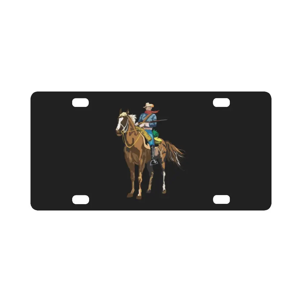 Cavalryman - Buffalo Soldier X 300 Classic License Plate 1