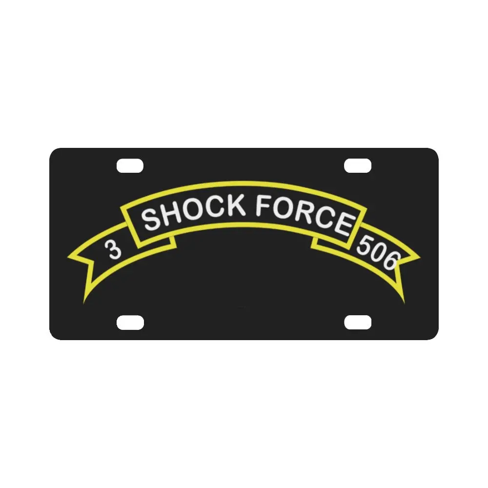 Scroll - 506Th Airborne Infantry Regiment 3Rd Battalion Patch Rocker - D Version Classic License Plate 1