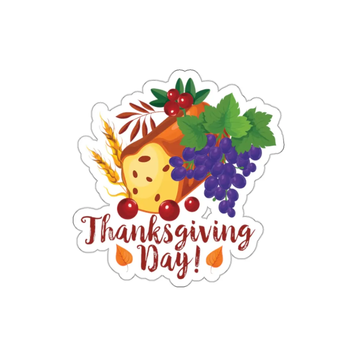 Die-Cut Stickers - Thanksgiving Day - Bread 1
