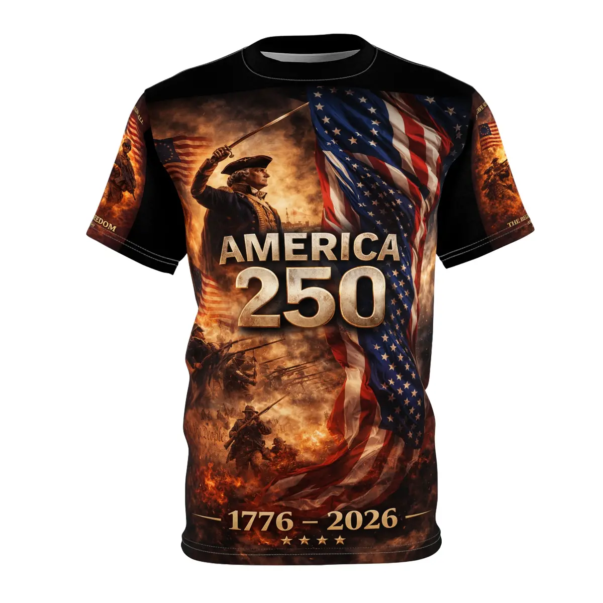 America 250 Years Tribute Tee — "All Gave Some, Some Gave All" For Your Freedom Today 2