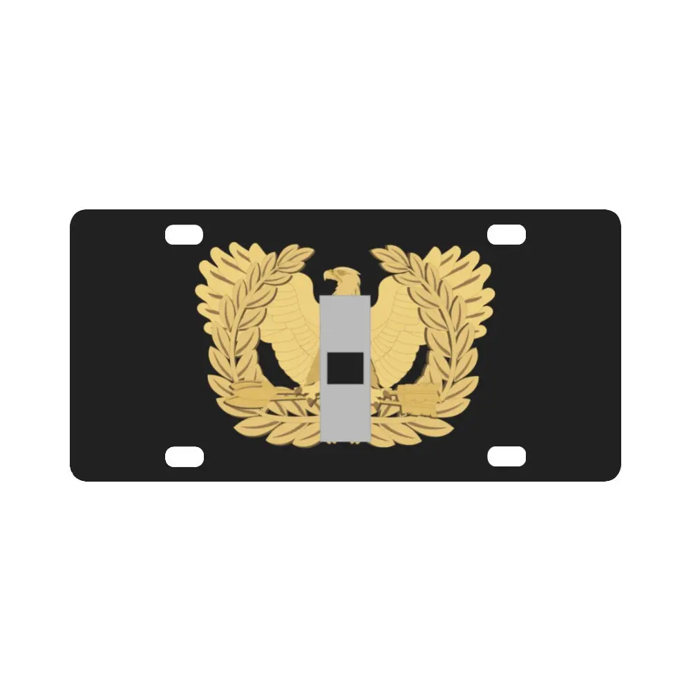 Army - Warrant Officer - W01 - Flat - Eagle And Bar Wo Txt X 300 Classic License Plate 1