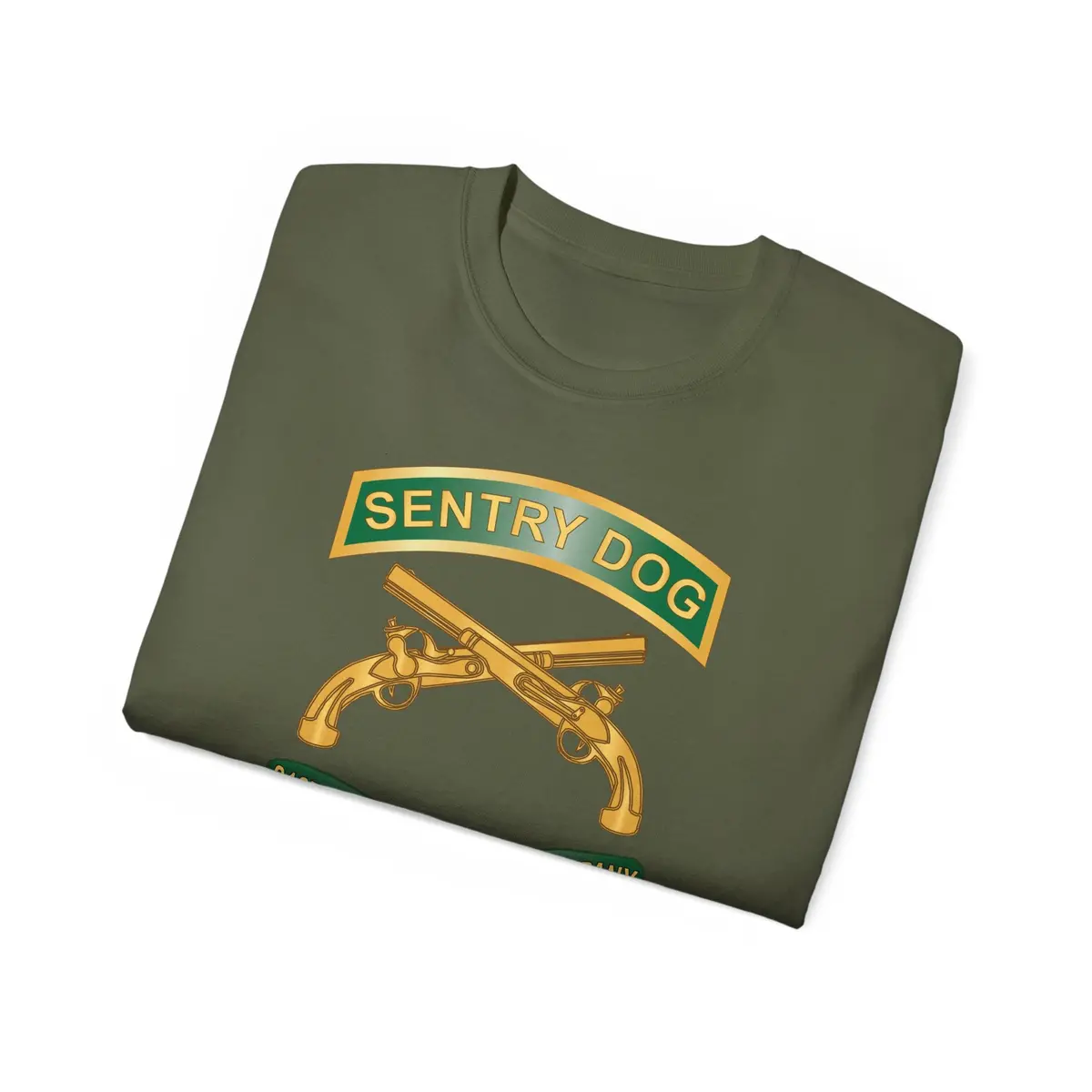Unisex Ultra Cotton Tee - Army - Sentry Dog - 212Th Military Police Company W Br - Ribbon X 300 31