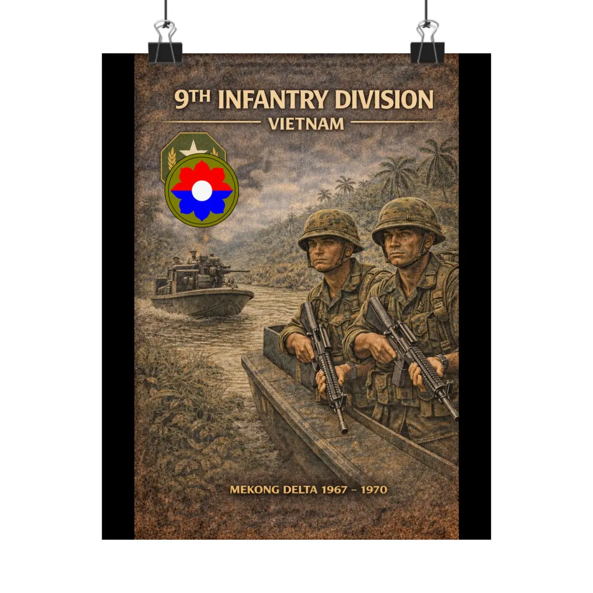 Matte Poster - 9Th Infantry Division In Vietnam 1