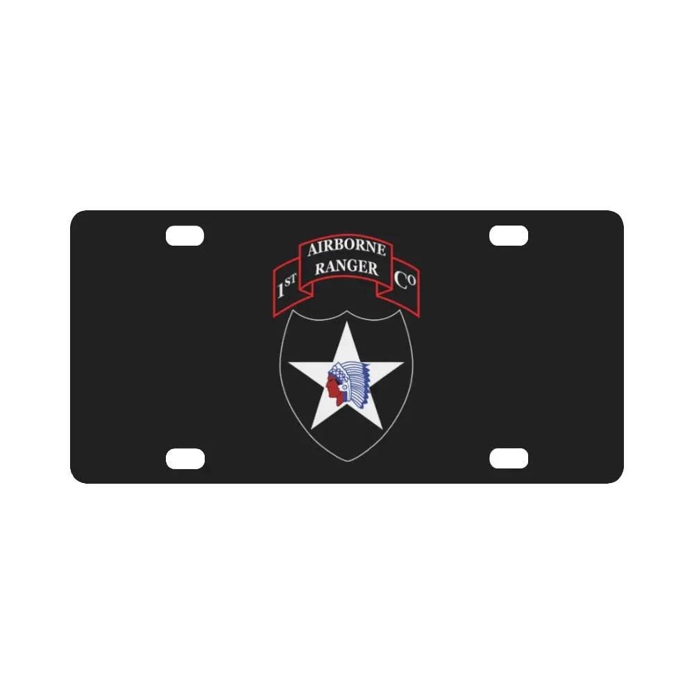 1St Ranger Infantry Company - 2Nd Id Ssi X 300 Classic License Plate 1
