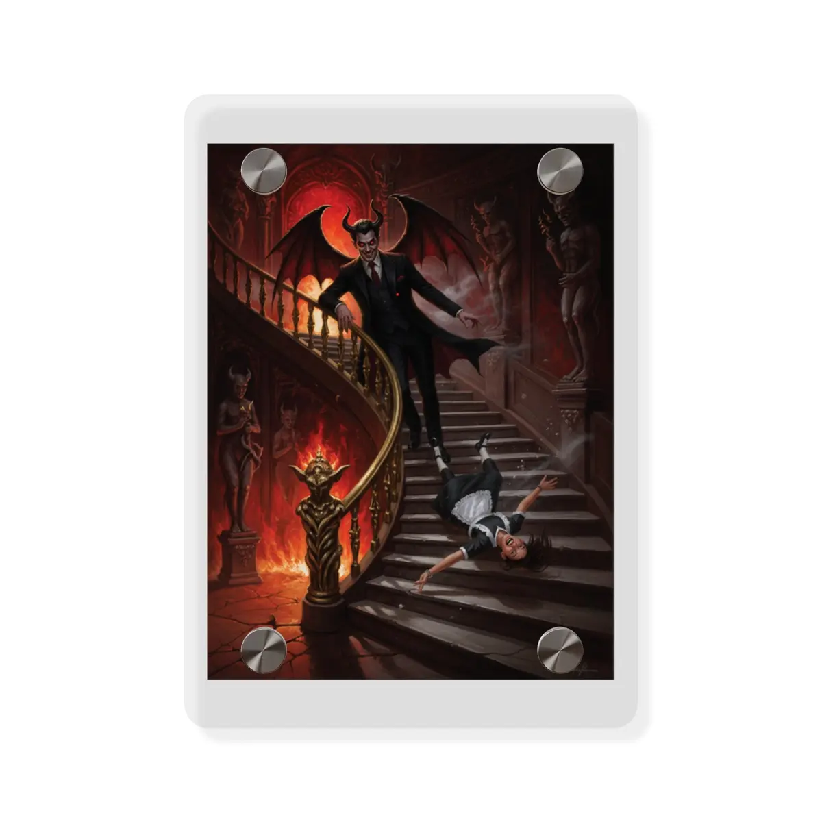 Acrylic Wall Art Panel - Devil And Maid 5