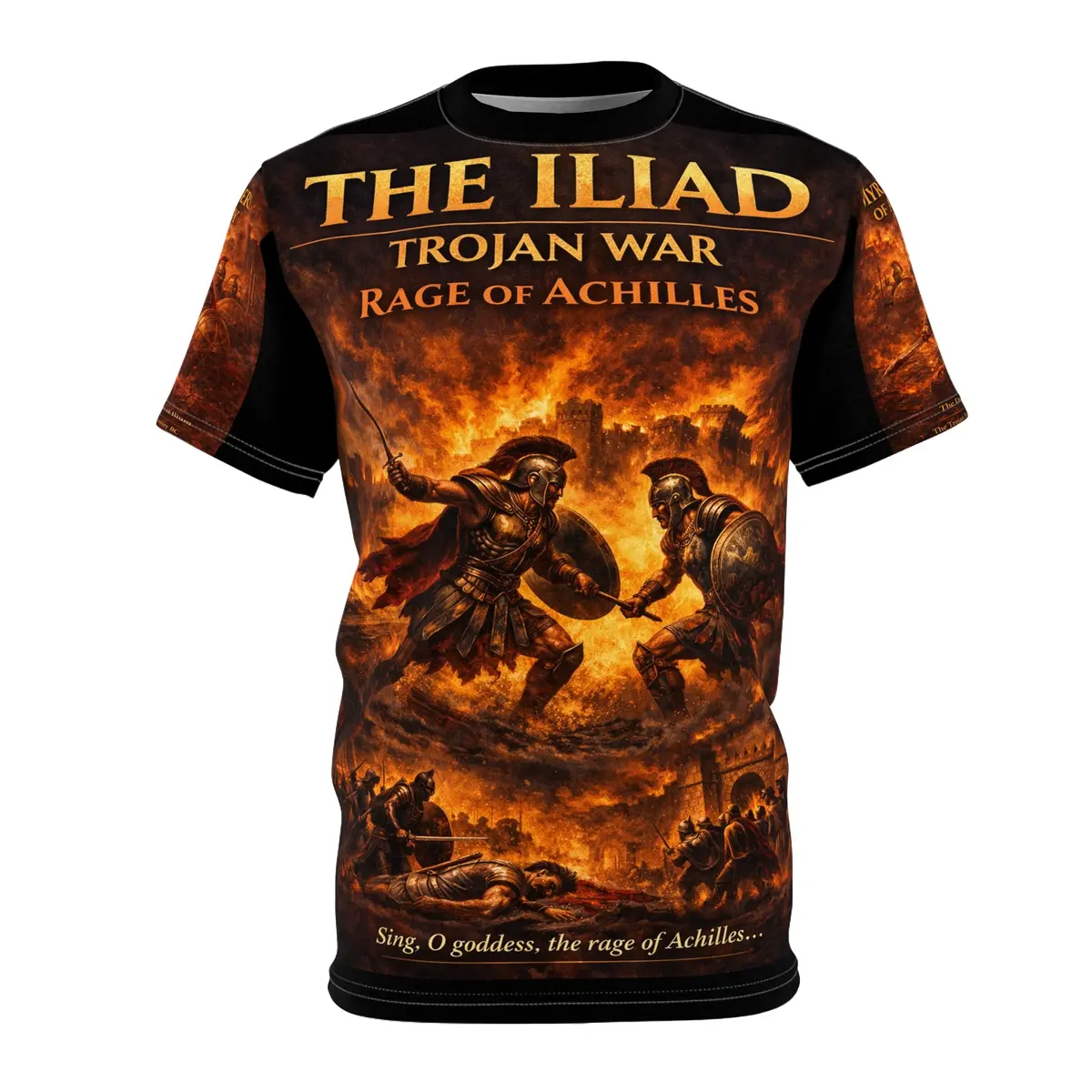 The Iliad - "Rage Of Achilles" Tribute Tee — Trajan War - 1194–1184 Bc 2