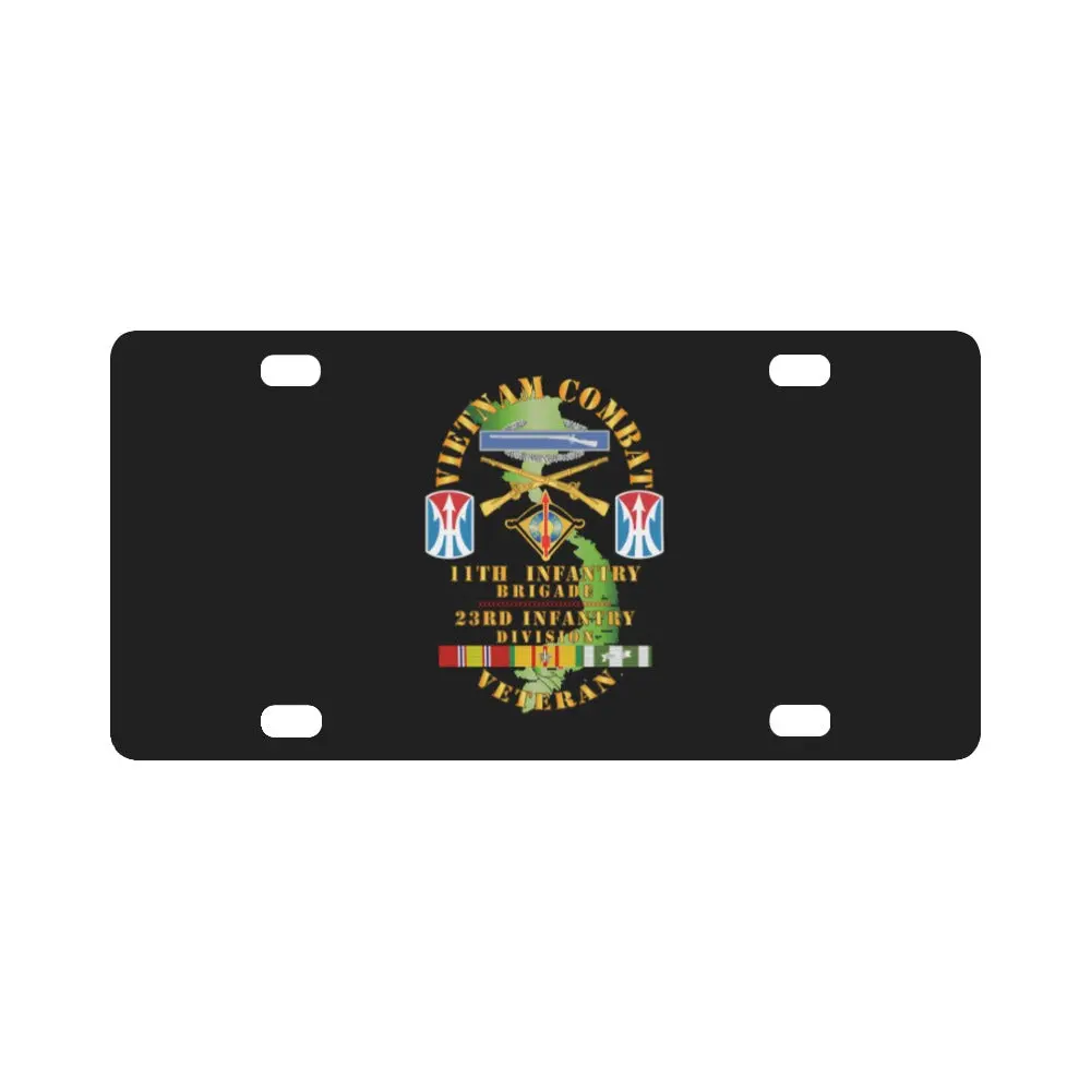 Army - Vietnam Combat Infantry Vet W 11Th Inf Bde (Light) - Ssi X 300 Classic License Plate 1