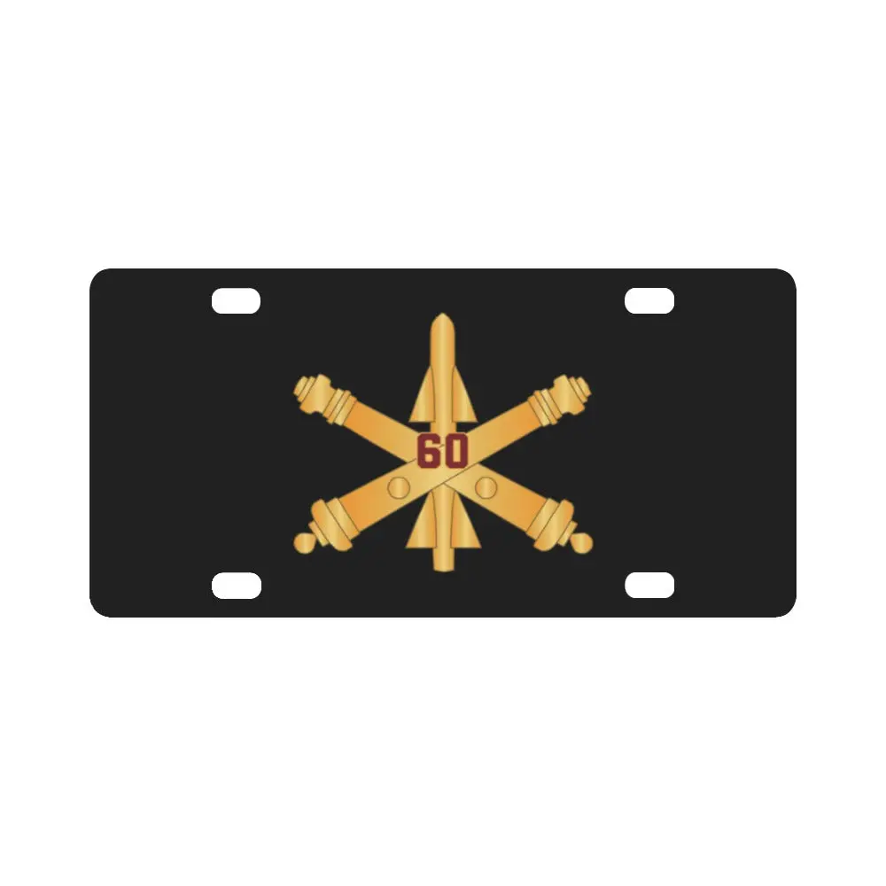 Army - 60Th Air Defense Artillery W Number Br Wo Txt X 300 Classic License Plate 1