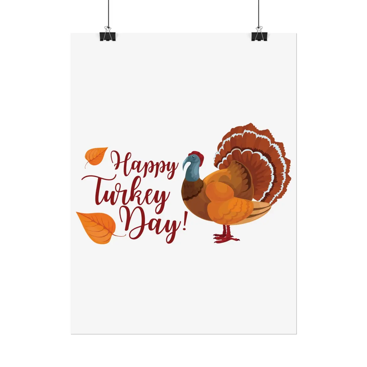 Rolled Poster - Happy Turkey Day - Thanksgiving 5