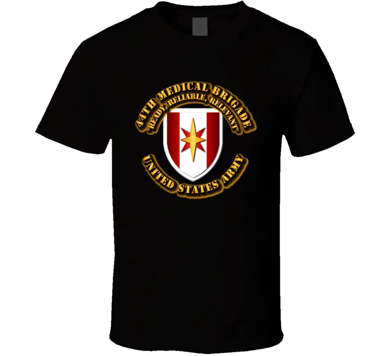 Ssi - 44Th Medical Brigade W Motto Blk - T-Shirts - Premium 1