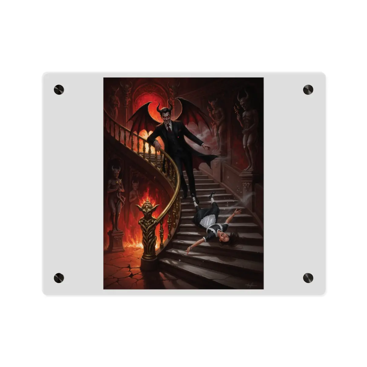 Acrylic Wall Art Panel - Devil And Maid 3
