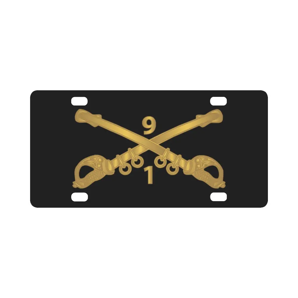 Army - 1St Battalion, 9Th Cavalry Branch Wo Txt X 300 Classic License Plate 1