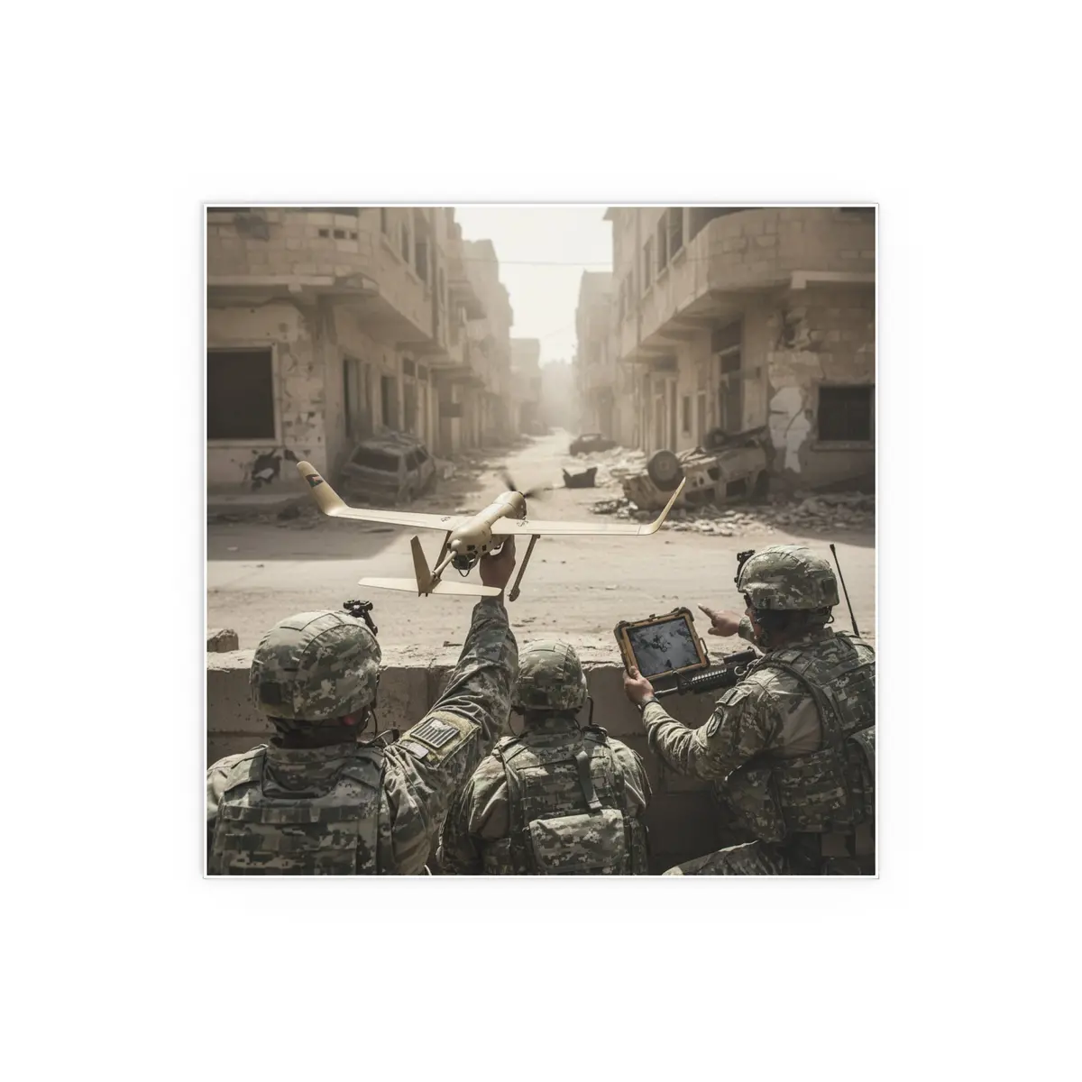 Indoor And Outdoor Silk Posters - Uav Raven In Iraq War 6