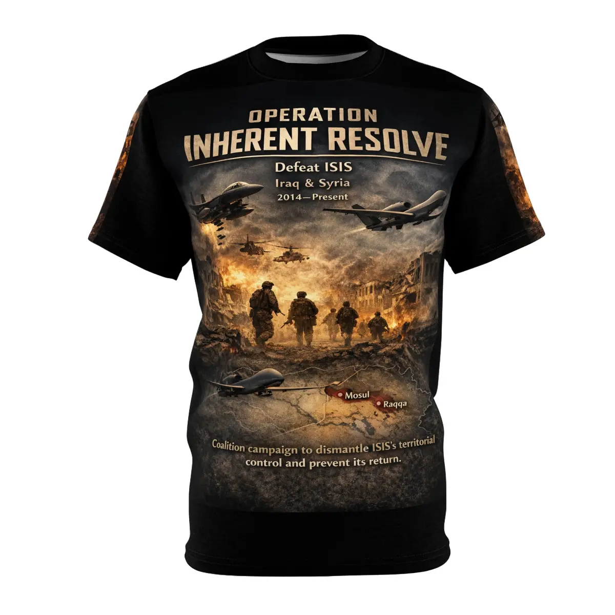 Operation Inherent Resolve Tribute Tee — War Against Isis Memorial T-Shirt 1