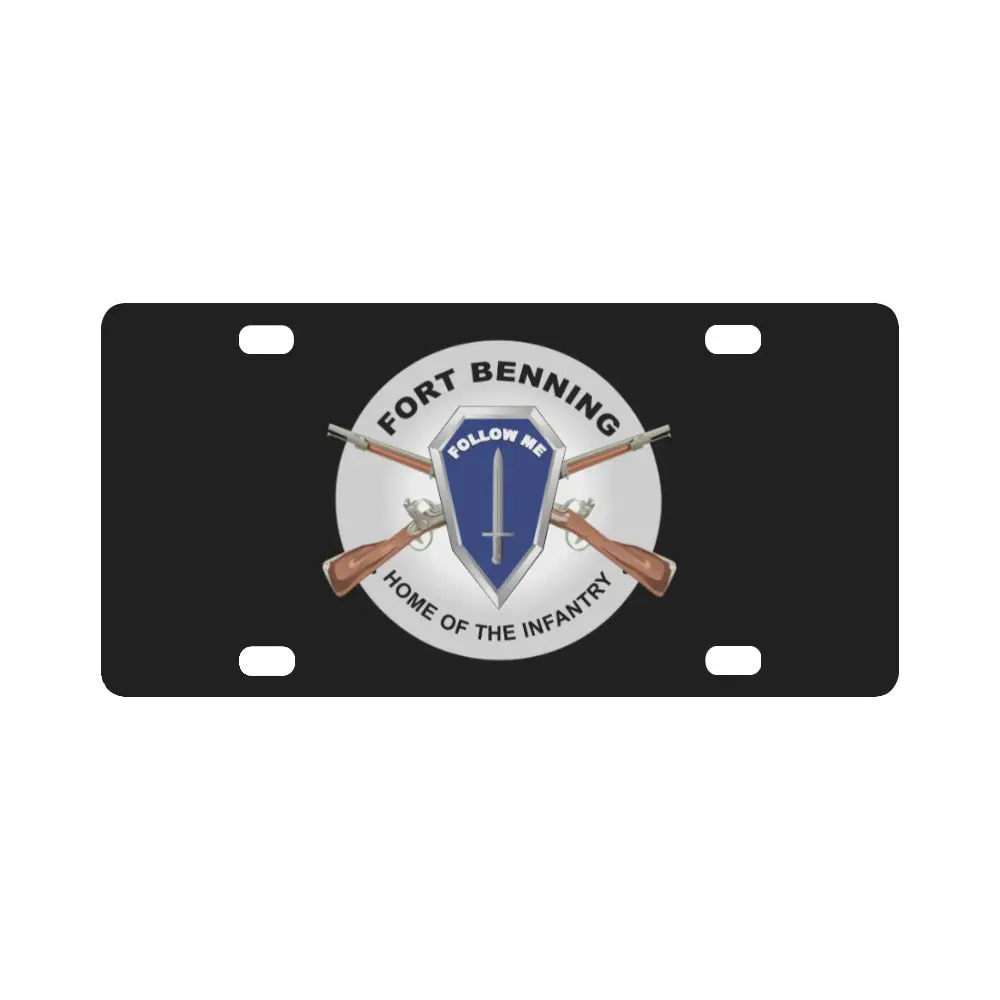 Army - Fort Benning, Ga - Home Of The Infantry Classic License Plate 1