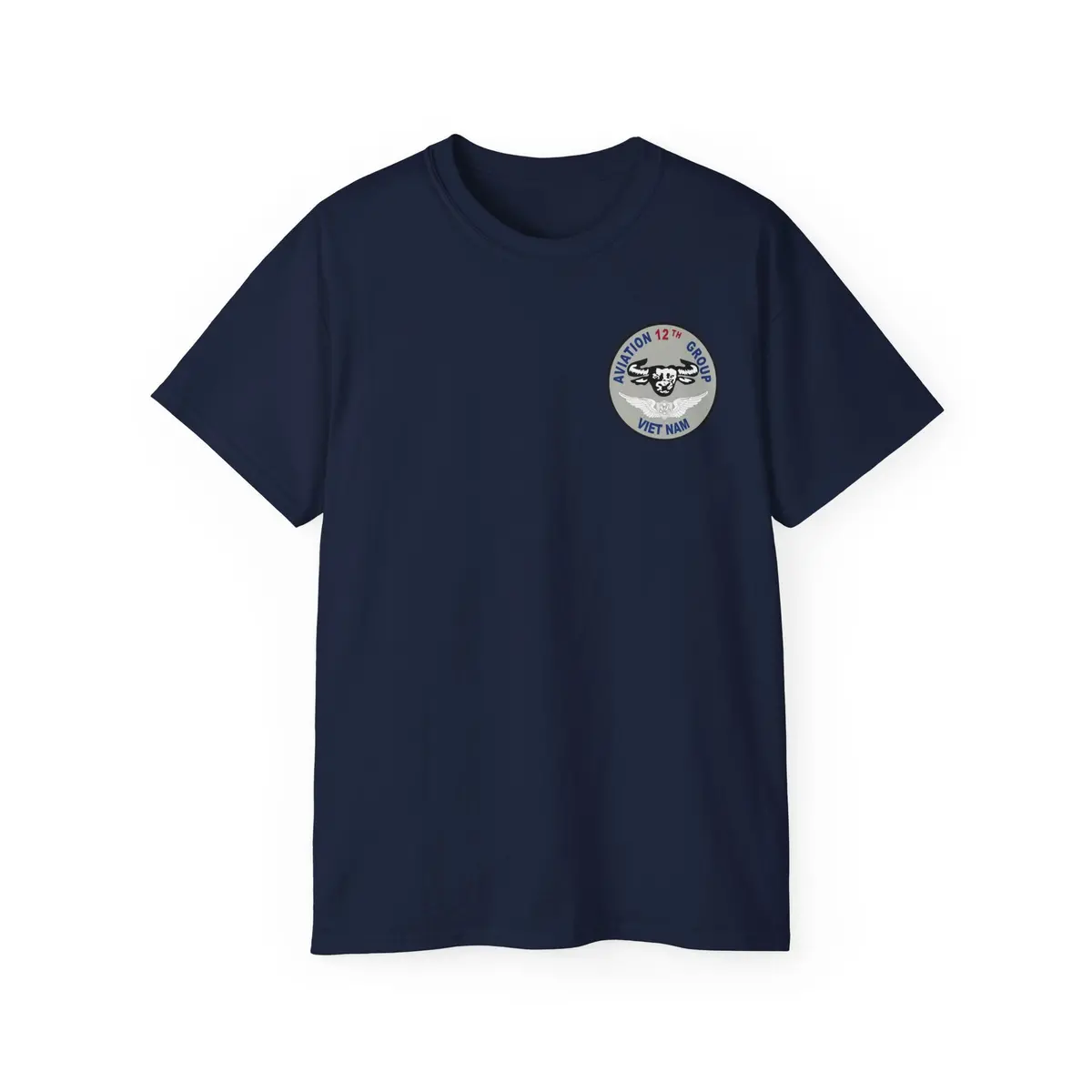 Unisex Ultra Cotton Tee - Vietnam Combat Aviation Vet W Air Crew Badges - 12Th Aviation Group - Vietnam - Ssi - Sgt Howard Meyers - 1968-1969 Svc X 300 33