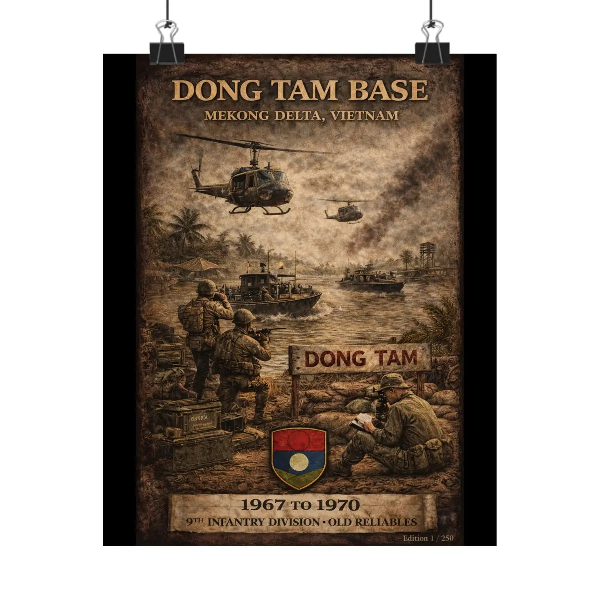 Matte Poster - Dong Tam Base, Mekong Delta 1967-70 1
