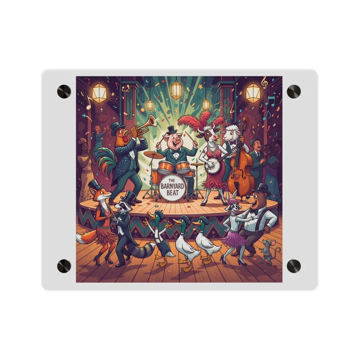Acrylic Wall Art Panel - Farm Band Dance 2