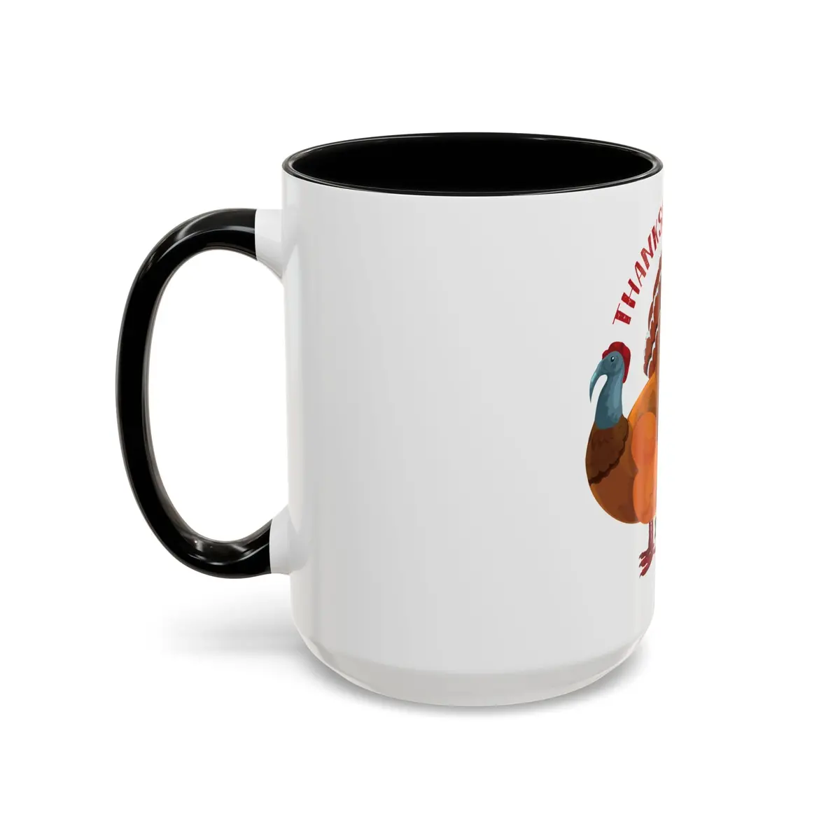 Accent Coffee Mug - Thanksgiving - Happy Turkey Day 1