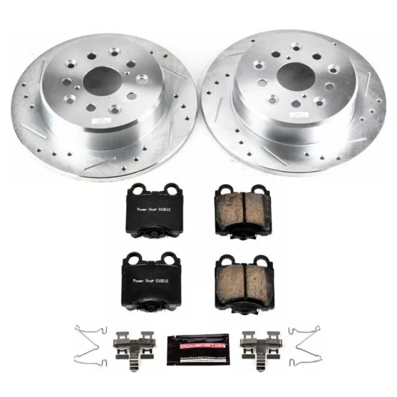 Power Stop Z23 Evolution Sport Brake Kit For 1998–2005 Lexus Gs300 Rear Axle 1