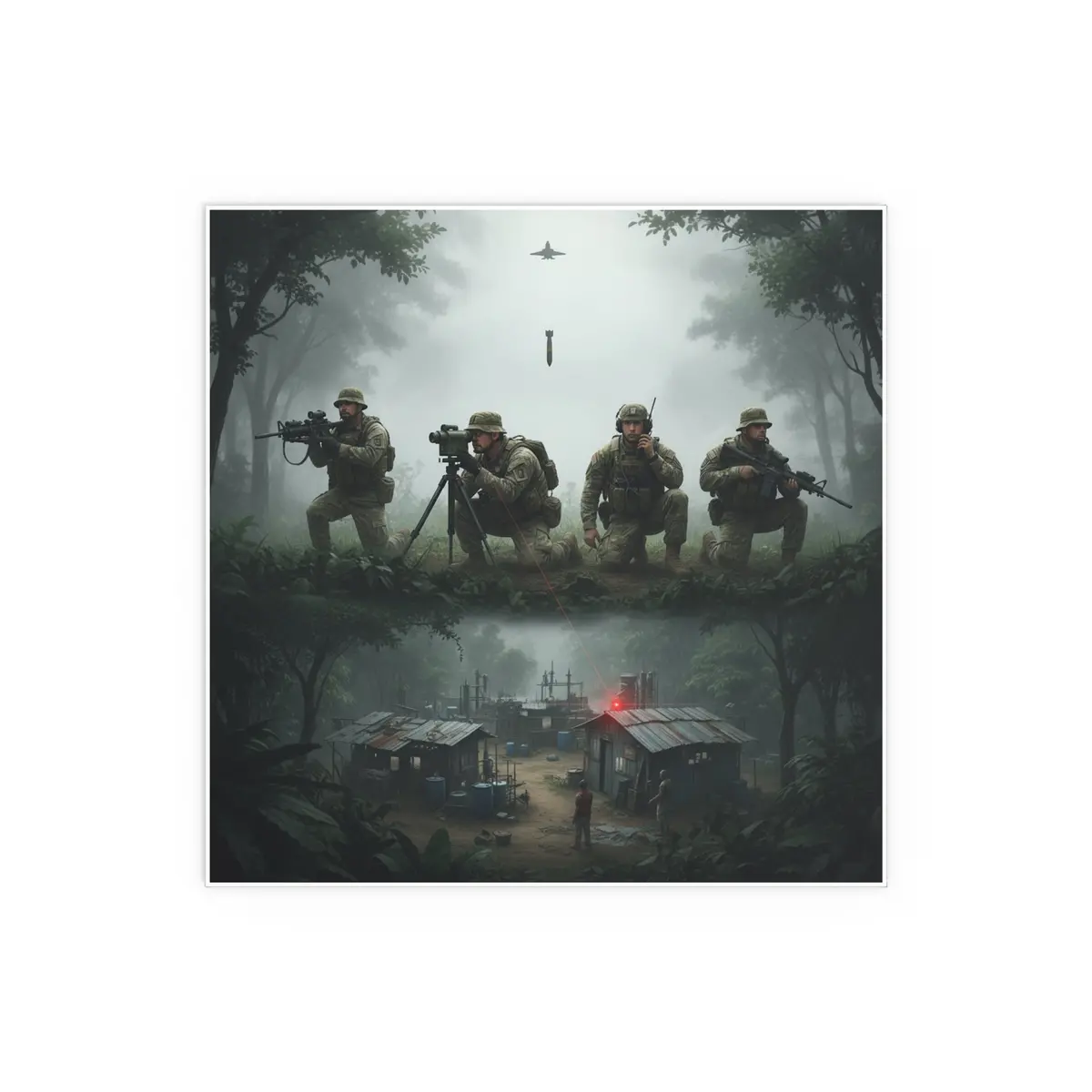 Indoor And Outdoor Silk Posters - Jungle Drug Lab Destruction Wo Explosions 6