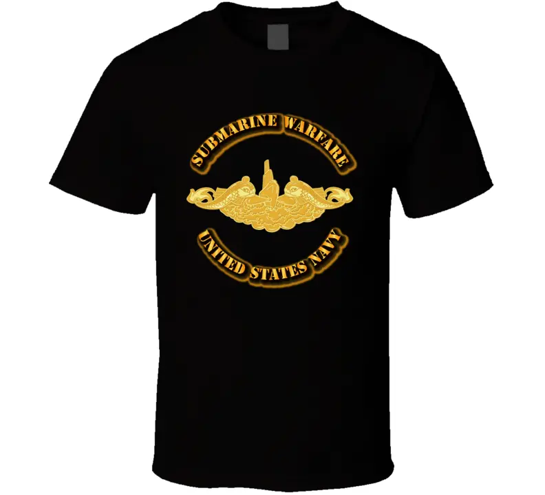 Navy - Submarine Badge - Gold T Shirt 1