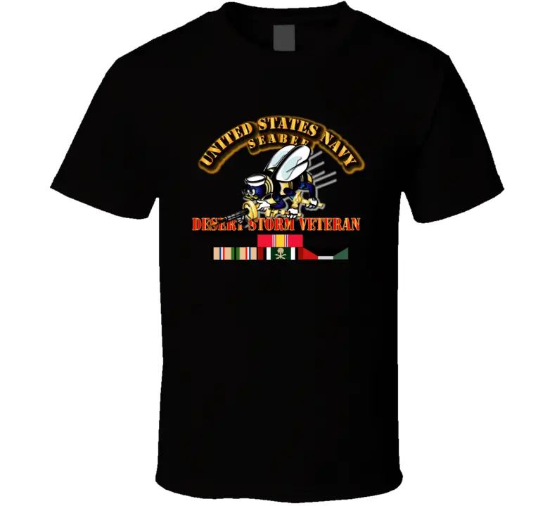 Navy - Seabee - Desert Storm Veteran T Shirt 1