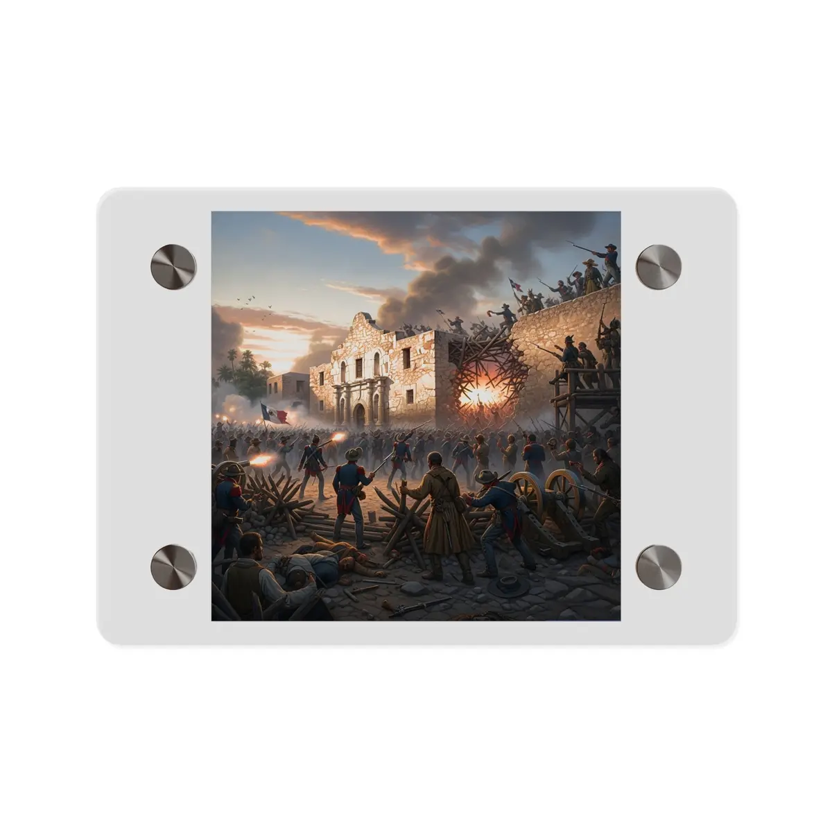 Acrylic Wall Art Panel - Battle Of The Alamo 1