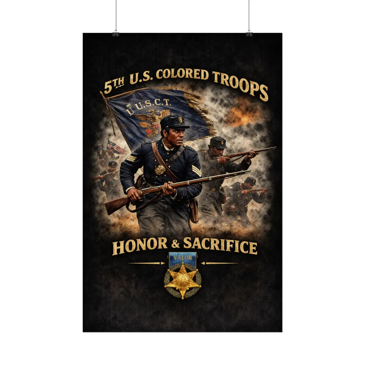 Posters - Honoring The 5Th Usct, 1864 - Right 18