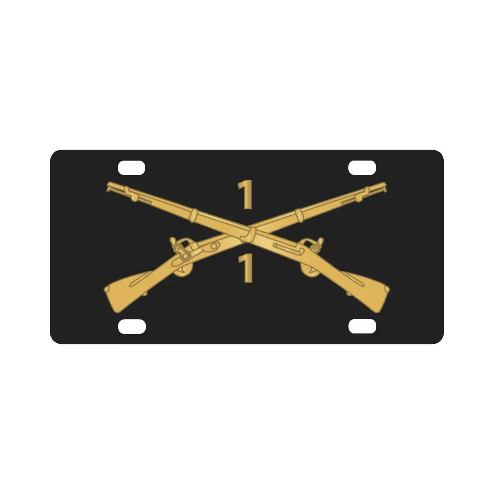 Army - 1St Battalion, 1St Infantry Regiment Branch - Wo Txt X 300 Classic License Plate 1