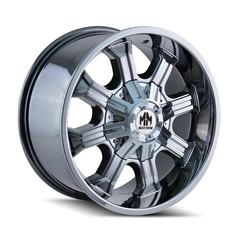 Mayhem 8102 Beast Chrome Alloy Wheel – 20X9 Inch, 5X150 Bolt Pattern, 0Mm Offset, 110Mm Hub Bore 1