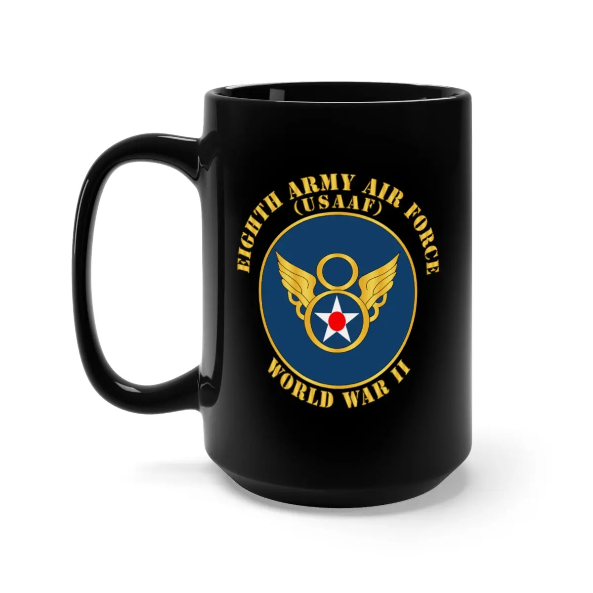 Black Mug 15Oz -  Aac - 8Th Air Force - Wwii - Usaaf X 300 1