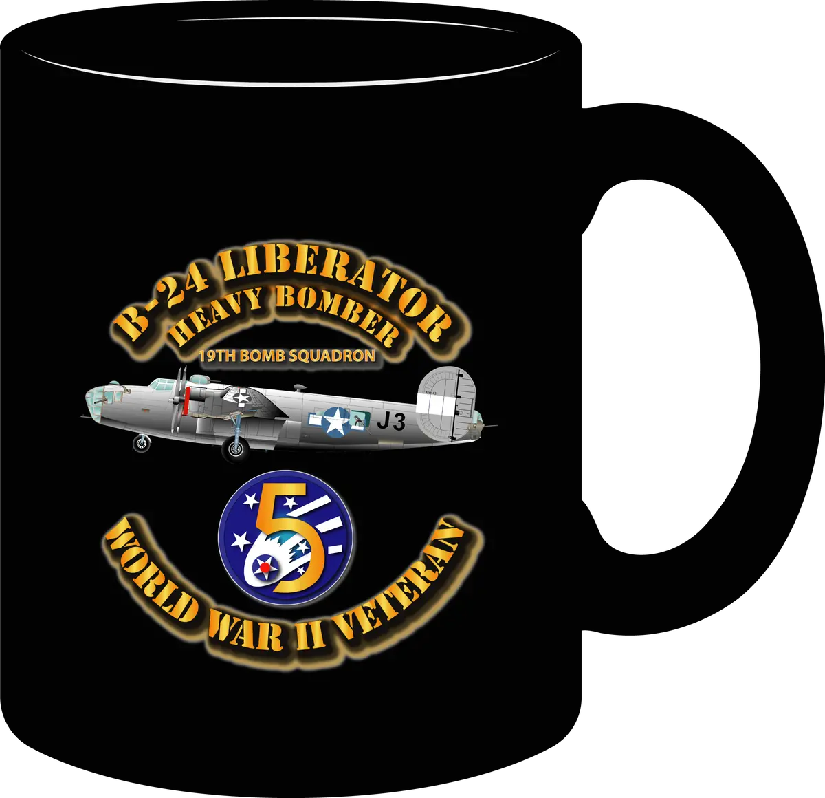 Army Air Corps - 22 Bomb Group - 19Th Bomb Squadron - B-24 Liberator - 5Th Air Force - Mug 1