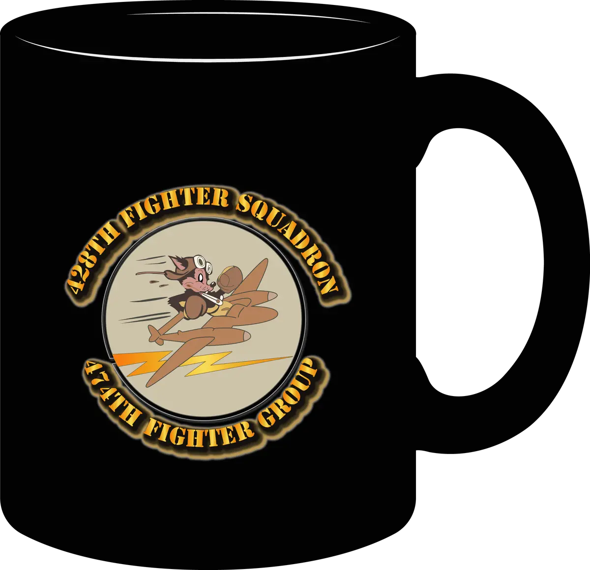Army Air Corps - 428Th Fighter Squadron - 474Th Fighter Group - 9Th Air Force - Mug 1