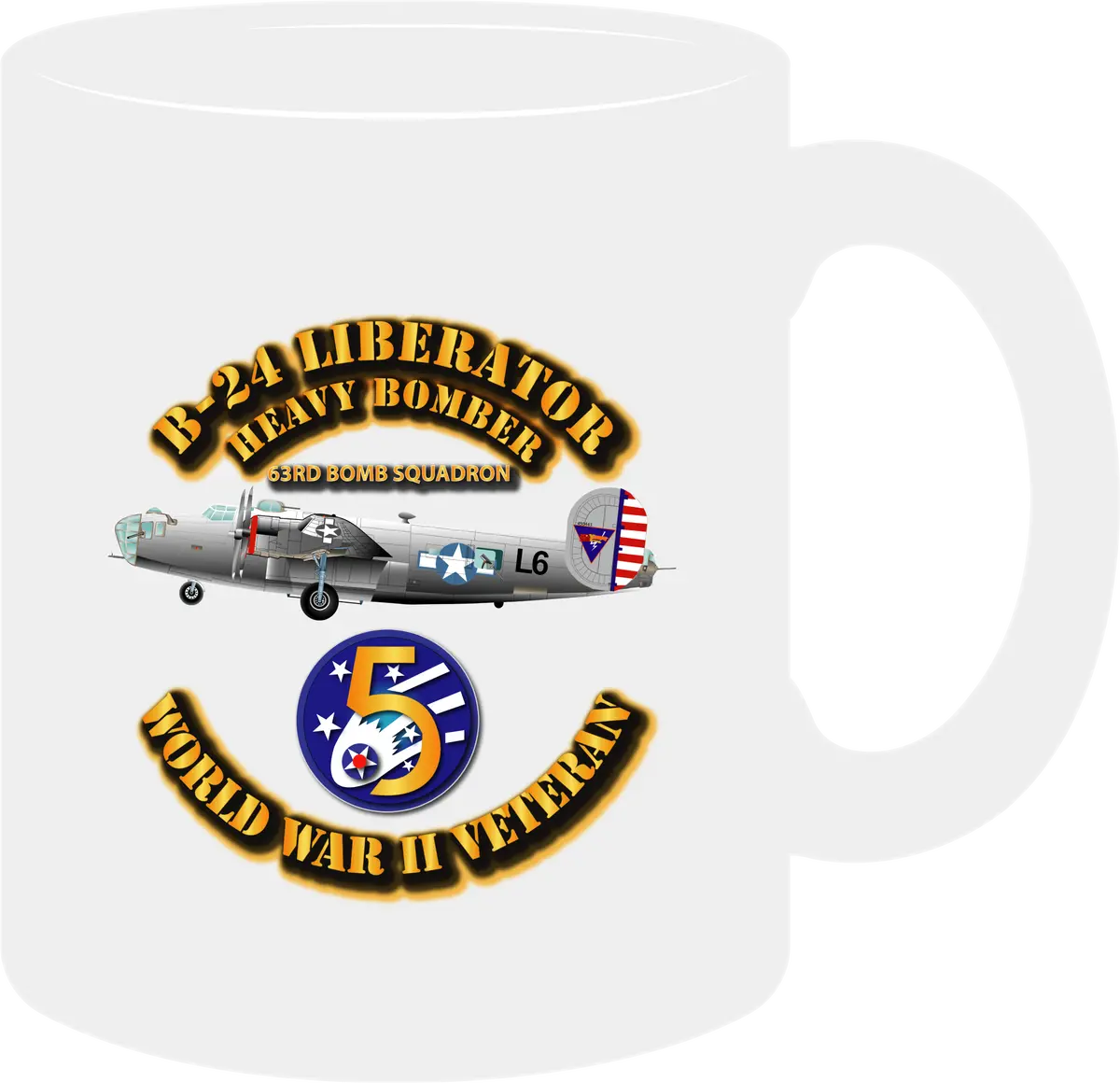 Army Air Corps - 43 Bomb Group - 63Rd Bomb Squadron - B-24 Liberator - 5Th Air Force - Mug 1