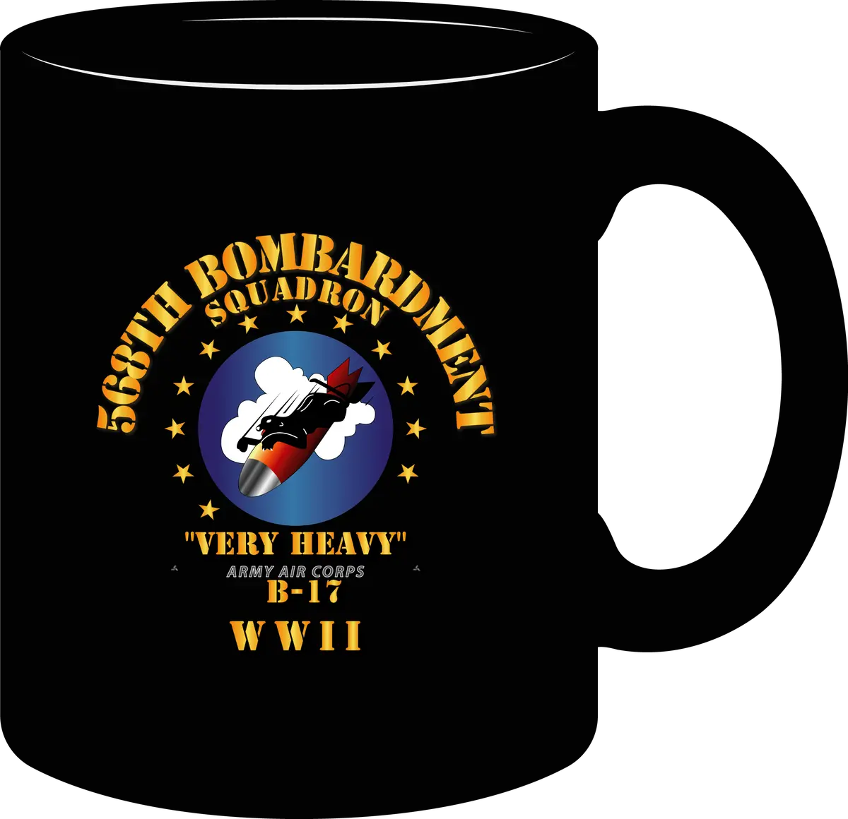 Army Air Corps - 568Th Bomb Squadron - World War Ii - Mug 1