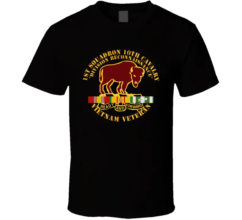 Army - 1St Squadron, 10Th Cavalry W Svc Ribbon Classic T Shirt 1