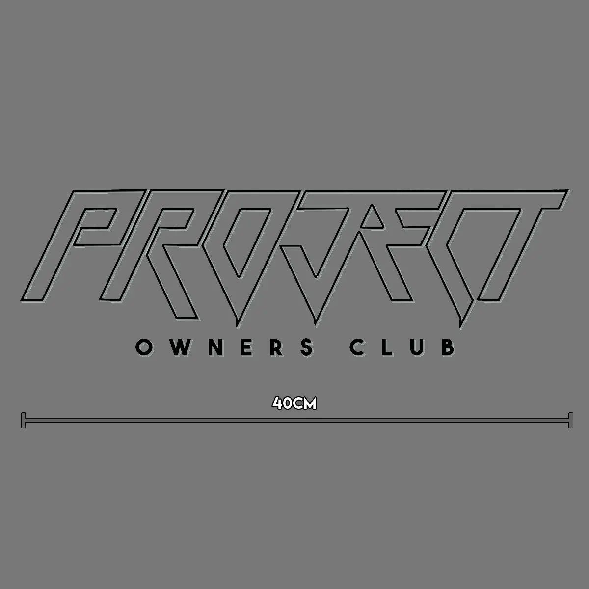 Large Window Banner Decal - 40Cm Black 1