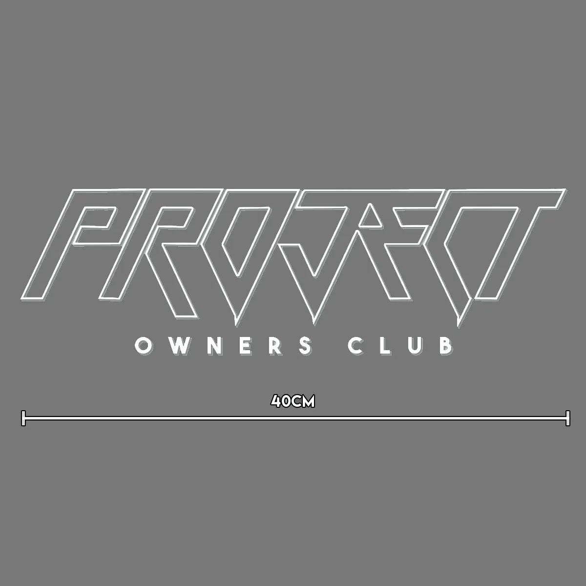 Large Window Banner Decal - 40Cm White 1