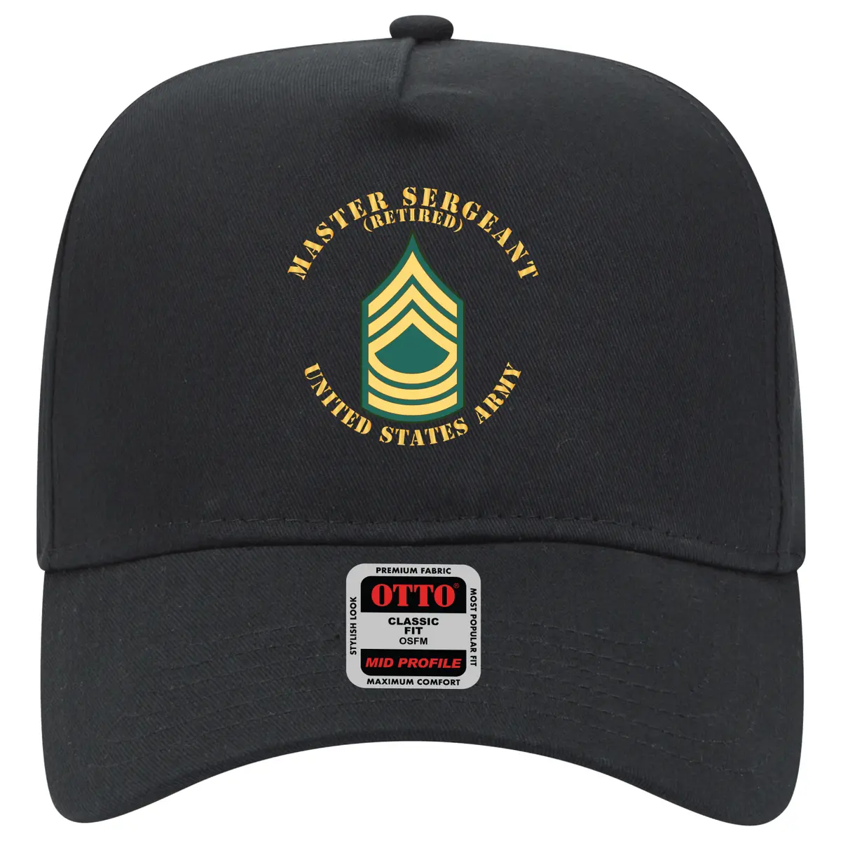 Baseball Cap - Army - Master Sergeant - Msg - Retired - Flat X 300 1