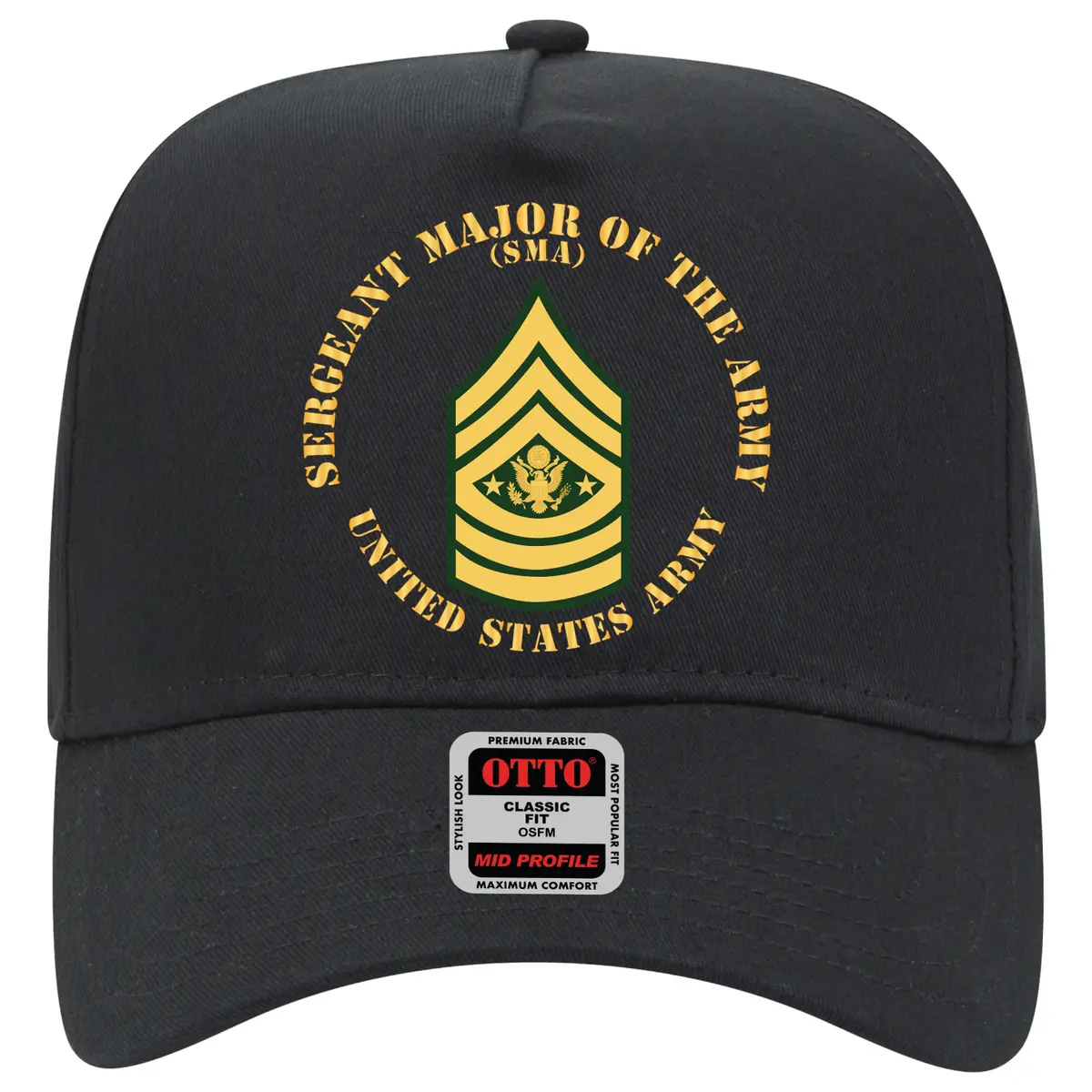 Baseball Cap - Army - Sergeant Major Of The Army - Sma - Retired - Flat X 300 1