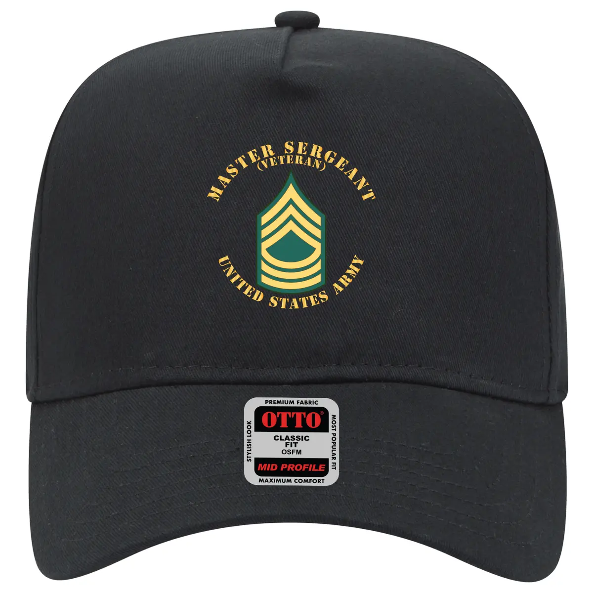 Baseball Cap - Army - Master Sergeant - Msg - Veteran - Flat X 300 1