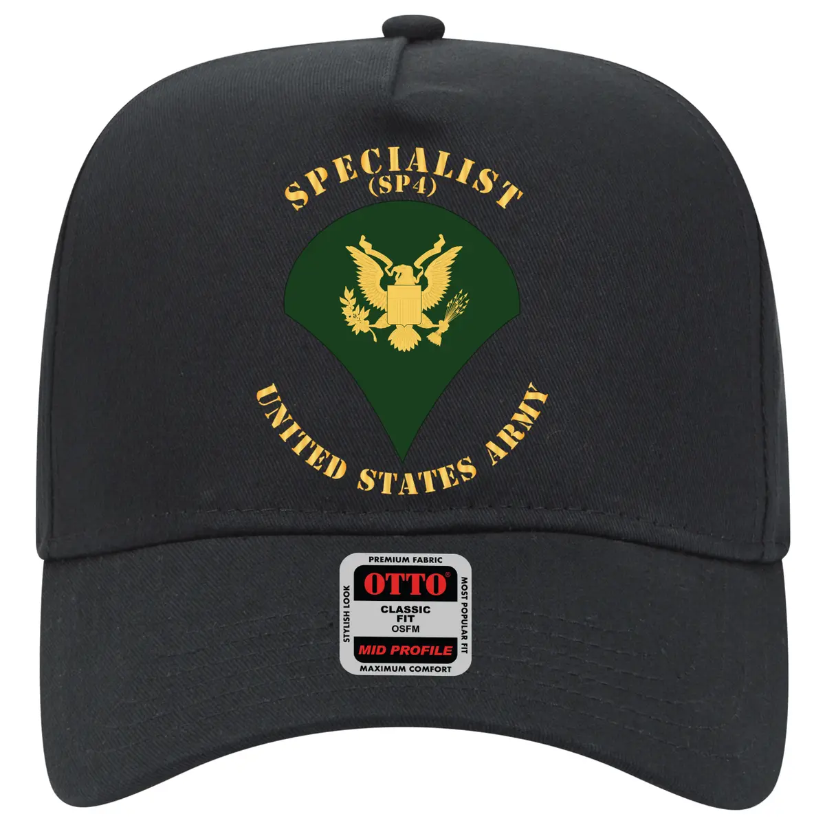 Baseball Cap - Army - Specialist - Sp4 - Flat X 300 1