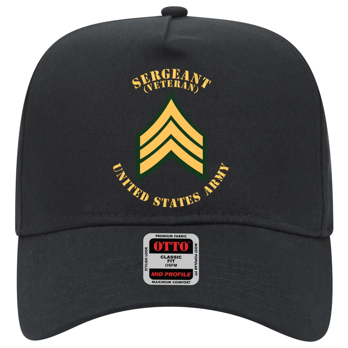 Baseball Cap -Army - Sergeant - Sgt - Veteran - Flat X 300 1