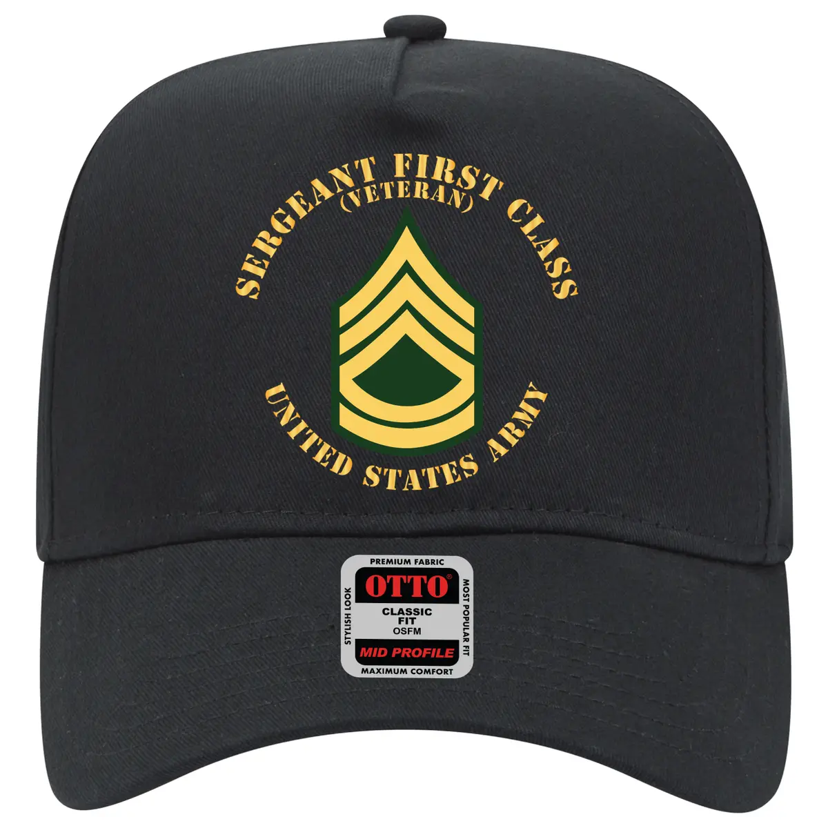 Baseball Cap - Army - Sergeant First Class - Sfc - Veteran - Flat X 300 1