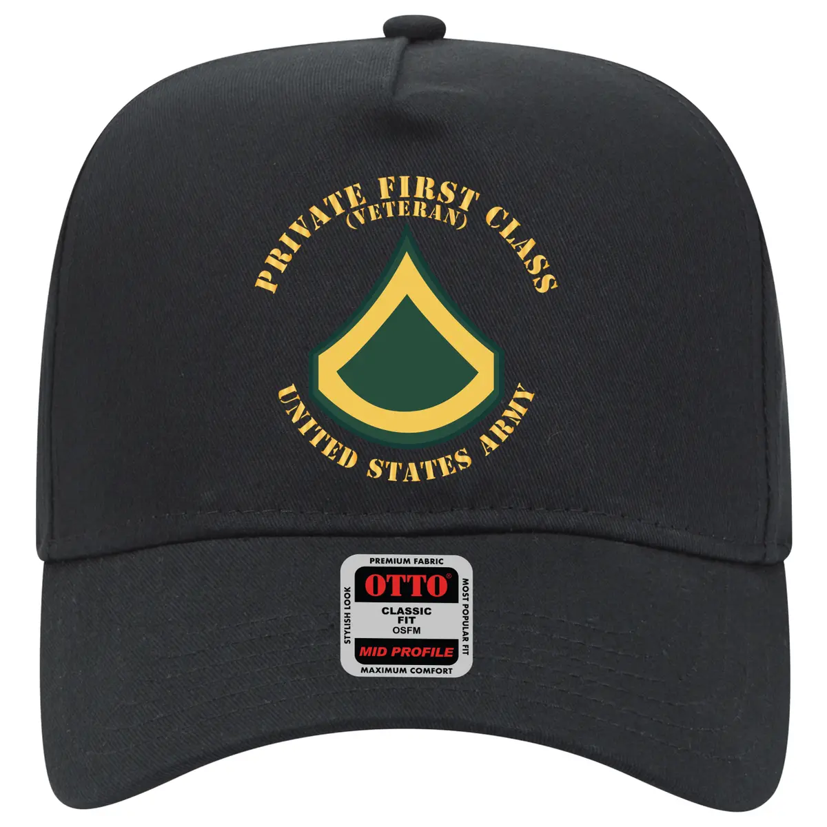 Baseball Cap - Army - Private First Class - Pfc - Veteran - Flat X 300 1