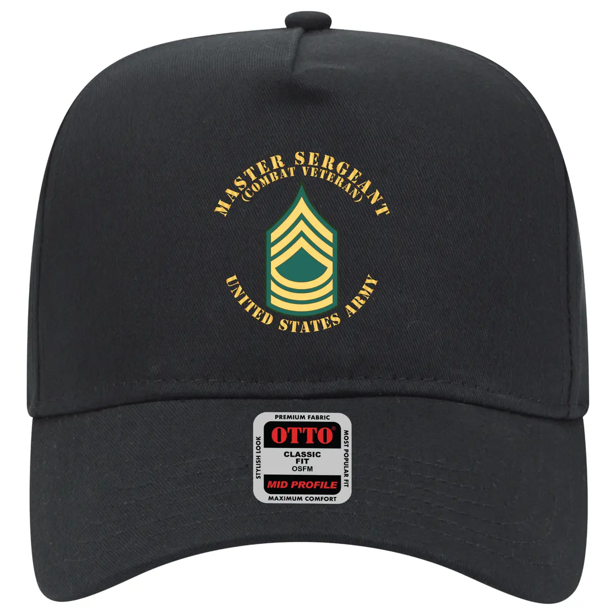 Baseball Cap - Army - Master Sergeant - Msg - Combat Veteran - Flat X 300 1