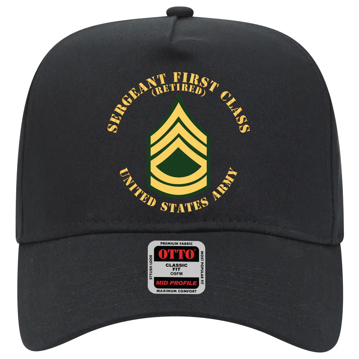 Baseball Cap - Army - Sergeant First Class - Sfc - Retired - Flat X 300 1