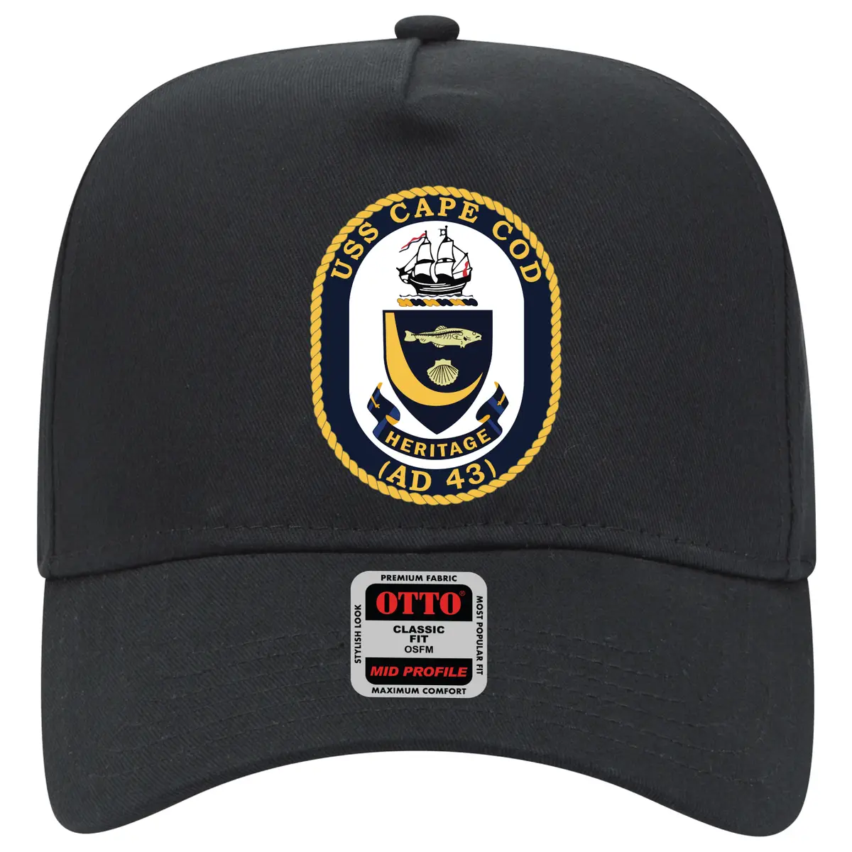 Baseball Cap - Navy - Uss Cape Cod (Ad 43) Wo Txt X 300 1