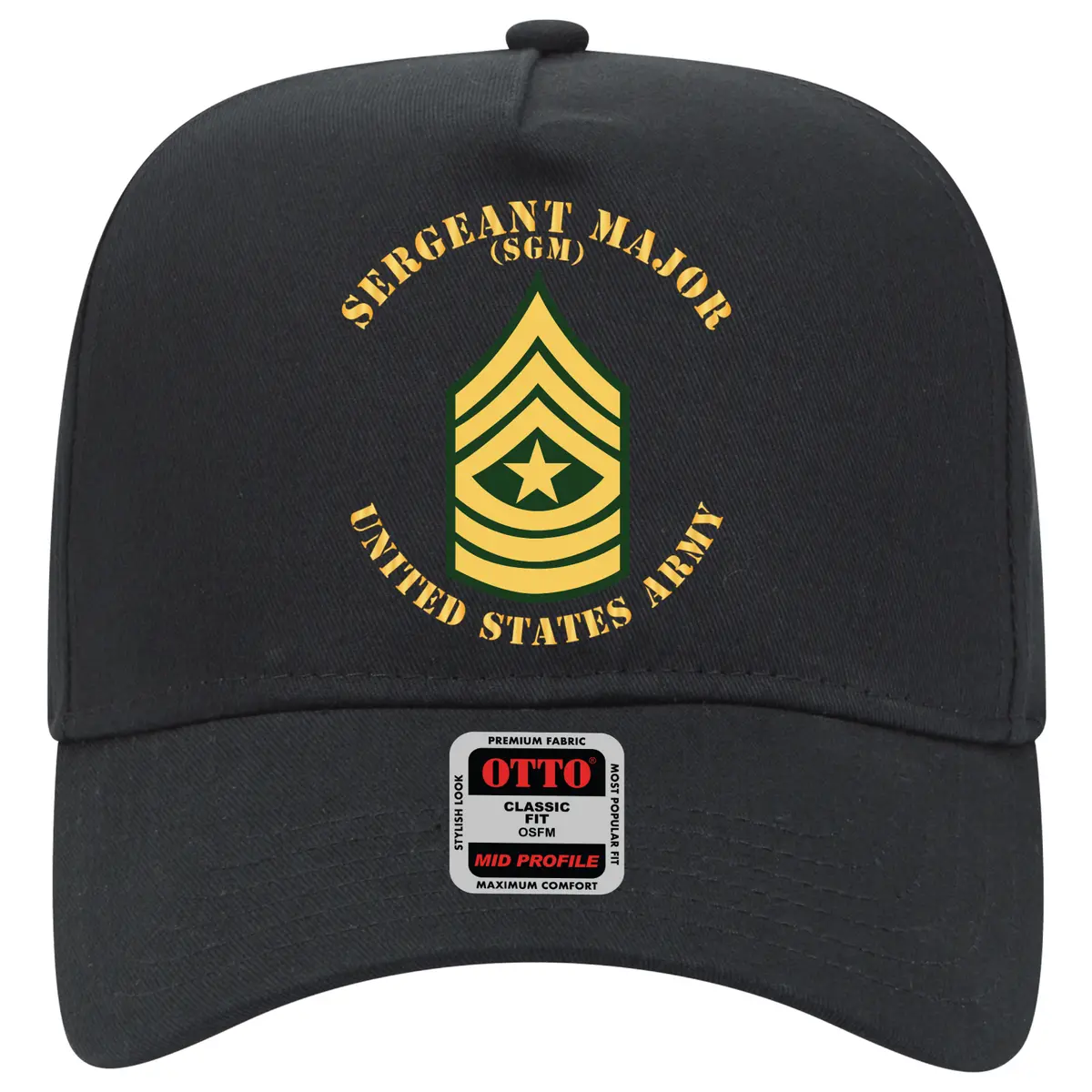 Baseball Cap - Army - Sergeant Major - Sgm - Flat X 300 1